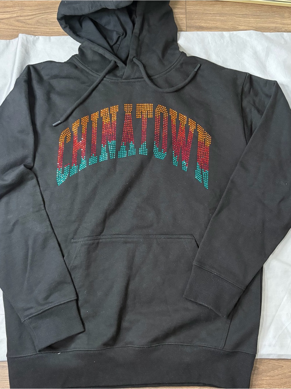 Chinatown Market Rainbow Rhinestone hoodie